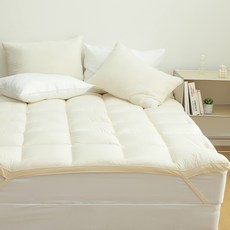 tacca tacca 超細纖維綁帶式床墊, 米白色