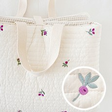 Dot to Dot X Marolotte 雙面日託中心午睡被墊嬰兒被子新生嬰兒, 刺繡午睡墊_紫色漿果色