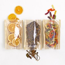 HANZPICK 透明 + 牛皮紙站立夾鏈袋, 10號, 100入, 1個