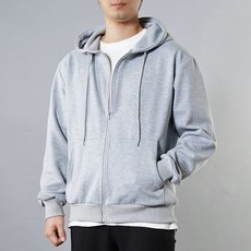 Untapped 男款標準版型重磅連帽全拉鍊外套