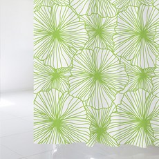 北歐風格浴簾+塑料掛鉤 12入+窗簾桿, 窗簾（sc703），窗簾桿（白色）