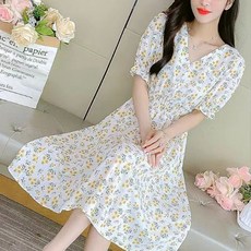 솔레일 여성용 썸머 블룸 비치웨어 원피스