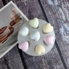 迷你心7球手工模具, 單色