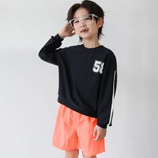 로로샤 아동용 루즈핏 코엔 래쉬가드 썸머 바스락 워터 팬츠 자외선차단 상하의 세트