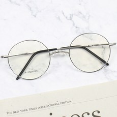 멜라크메 새들노즈 코없는 티타늄 안경테 블루라이트 차단 렌즈