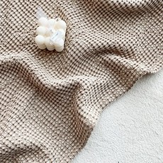 嬰兒夏季格紋毯, 米色