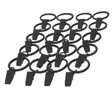 SUNDECO 金屬夾環 35mm, 黑色, 20個