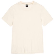 okstar 男女通用素色短袖T恤 7TS001a, 奶油色