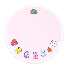 로이체 BT21 젤리캔디 베이비 마우스패드, 핑크(BT21-RPP-3E-CAN), 1개
