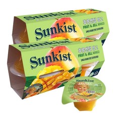 Sunkist Fruit Angel水果果凍布丁 芒果 1個入, 75g, 8個