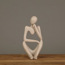 柔軟沙質 沉思者擺件 B 思考, 單一顏色