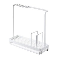 Thanks Gallery瀝水菜瓜布收納架 TE0015, 白色的, 1個