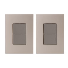 第一電氣工業 Adonis 開關 1路2開 香檳金, 2個