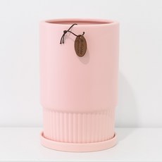 Garden in the City 現代風長圓形條紋花盆組 418, 1套, 粉紅色