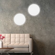 Meliving DS Korr 圓形壁燈 感應燈 LED10W 300 觸控 低頻閃, 白色 + 三色變換