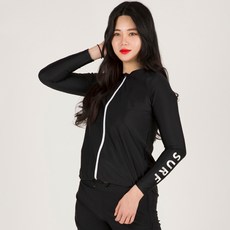 KOOGI ADVENTURE 女士沙灘裝 Bell-Line 睫毛拉鍊上衣 KF-O407