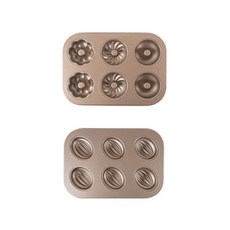 Oche Earth 家庭烘焙甜甜圈3種模具 + 種子造型模具組, 1套