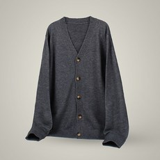 PLAYS 男士V領鈕扣基本款針織開襟衫