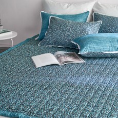 gBEDDING Stitch碎花60支棉絎縫薄墊, 藍色