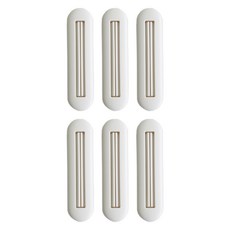 生活共感 節約牙膏潔面乳軟管夾, 6個, 白色