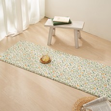 DECOVIEW 橘子花園 雙面緩衝廚房地墊, 橘色 + 綠色 + 灰色 + 白色