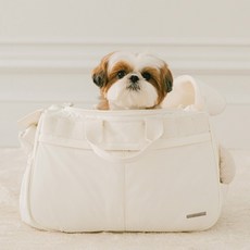 PETSLAND 寵物 Mellow 揹帶 + 內墊組合, 奶油香草, 1個