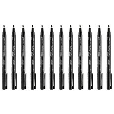 Lineplus 書法筆 3mm, 黑色, 12個