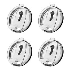 abm 吸管隨行杯蓋 591ml, 白色, 4個