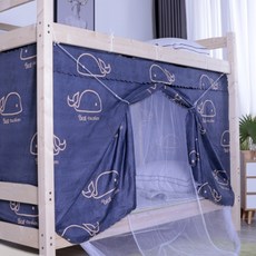 Sonio 雙層床遮光窗簾蚊帳, 09 鯨魚