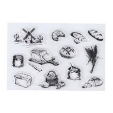 yes mall 復古風手帳裝飾 DIY 透明矽膠印章 7, 1個