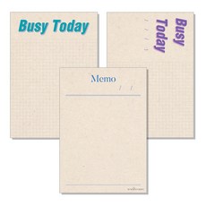 Stay Green BG Today 甘蔗便箋紙套組 3 90 x 130mm, 混色, 1套