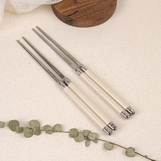 까르투하 앙클라 라귀올 한식 젓가락, 아이보리, 2개, 단품