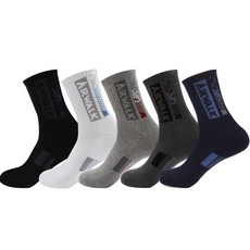AIRWALK 男士圓點運動襪 混合5雙, 白色, 淺灰, 深灰, 海軍藍, 黑色, 5個