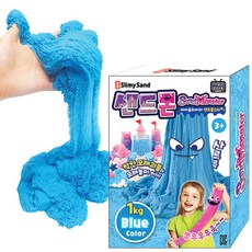 I WILL COMPANY i-fun Sandmon 沙黏土 補充包, 藍色, 1kg, 1個