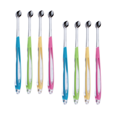 BonNee 軟毛圓頂型牙刷 103ssd 隨機出貨, 1個, 8入