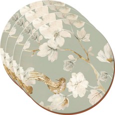 creativeTops 軟木圓餐墊, 4個, 29 x 29cm, 鳥語