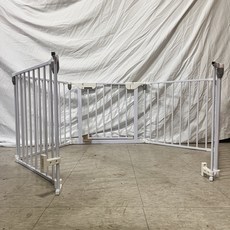 kiwObOri 狗狗玄關鞋櫃專用可折疊多功能安全門 28件組 CMER50, 1套, 白色