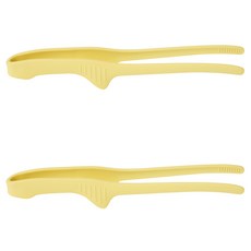 EasySili 矽膠波浪可站立料理夾, 2個, 黃色