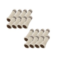 線條設計椅腳套, 淺褐色的, 16個