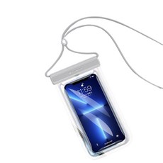 觸控螢幕手機防水袋, 銀色, 1個