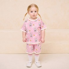 밀크마일 에스더버니 아동용 퓨어버니 상하복 세트