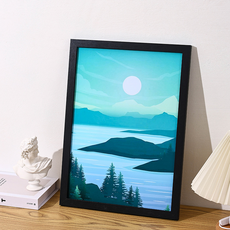 KUMIHANDS 簡約木質獎狀框 相框, 1個, 黑色