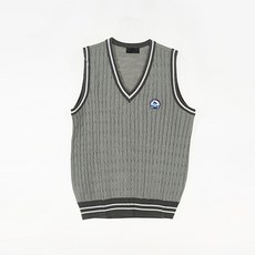 校服Mall兒童款白色線條麻花紋校服背心