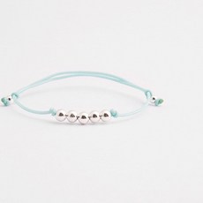 쥬디앤폴 레즐리 실버볼 실크사 팔찌