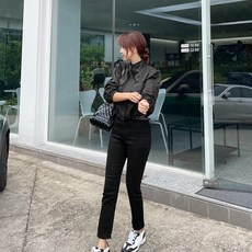 Naning9 女款 Pinlua 鬆緊帶彈性褲