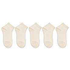 박군 여성용 MJ 골지 단목 양말 5족 세트