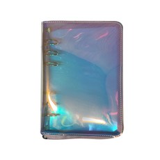 Kkukkukkakka 閃亮雷射拉鍊6孔手帳封套 / 活頁夾, 混色, 1個