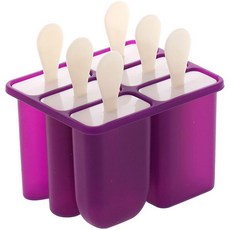 sillymann 矽膠冰棒模具, 透明紫, 1組