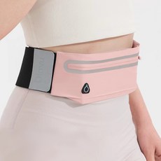 인앤캠핑 벨크로 등산 낚시 반사 고급형 러닝벨트, 핑크, 1개