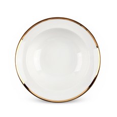 金邊義大利麵 21*5.2cm, 白色+金色, 1個